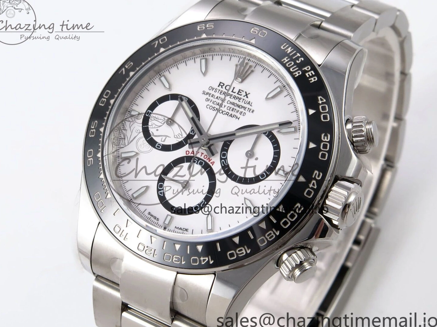 MiroTime 0427 Fashionable Daytona 126500 APF 1:1 Best Edition 904L Steel White Dial on SS Oyster Bracelet DD 1113